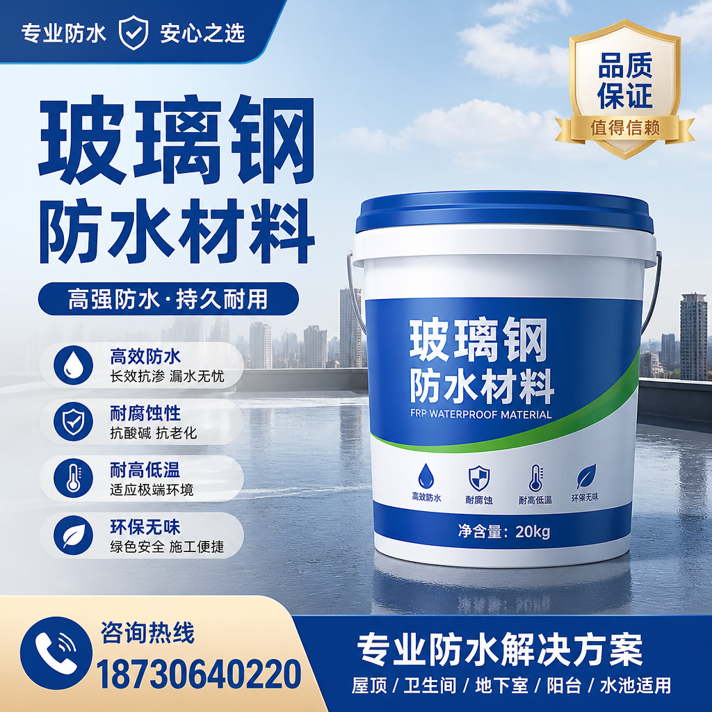了解玻璃钢防水材料的市场趋势,中山 企业不可不知